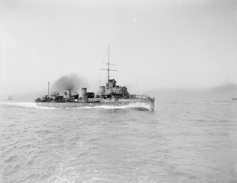 HMS Falcon at sea