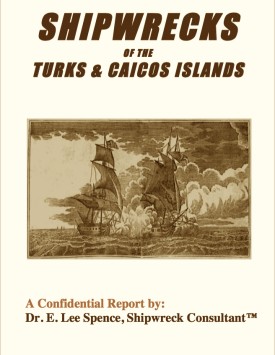 This 500 page book by Dr. E. Lee Spence is a heavily footnoted listing hundreds of shipwrecks in the Turks & Caicos Islands, which was compiled using primarily contemporary accounts and was originally prepared as a shorter confidential report in 2015, and, because it has proprietary information, has not been released to the general public.