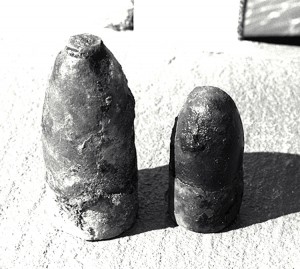 Projectiles for 3.5 & 2.8-inch Blakely Rifled Cannons found on the Georgiana.