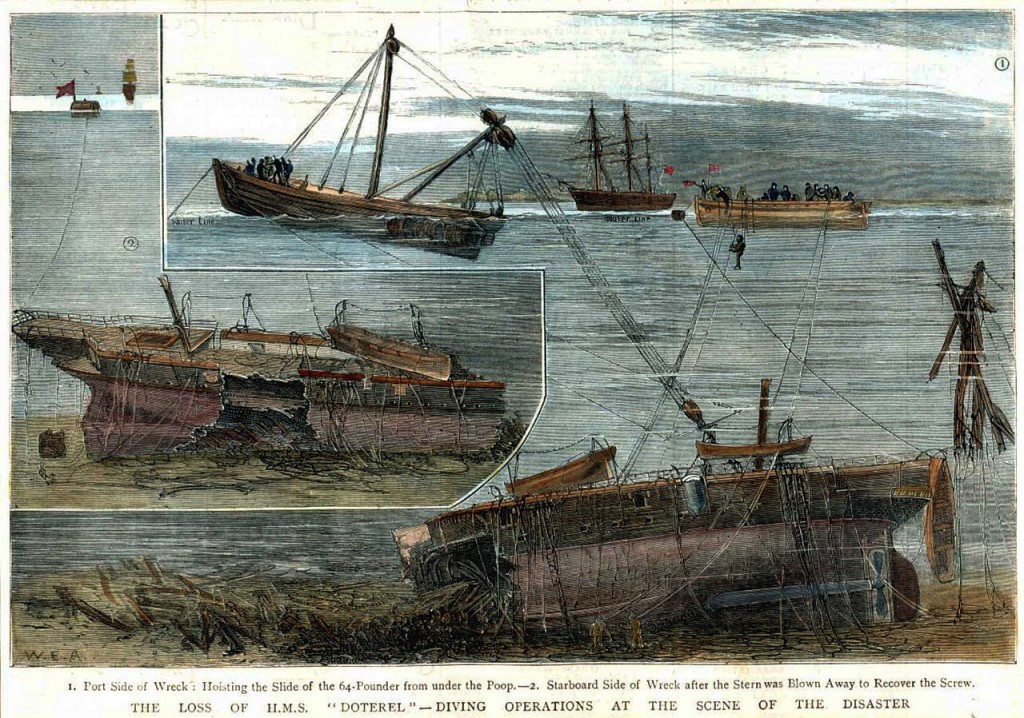Salvage of the wreck of HMS Doterel