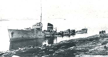 Wreck of the Norwegian Sleipner class destroyer Æger