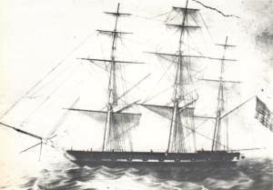Drawing of the U.S. sloop-of-war Preble 