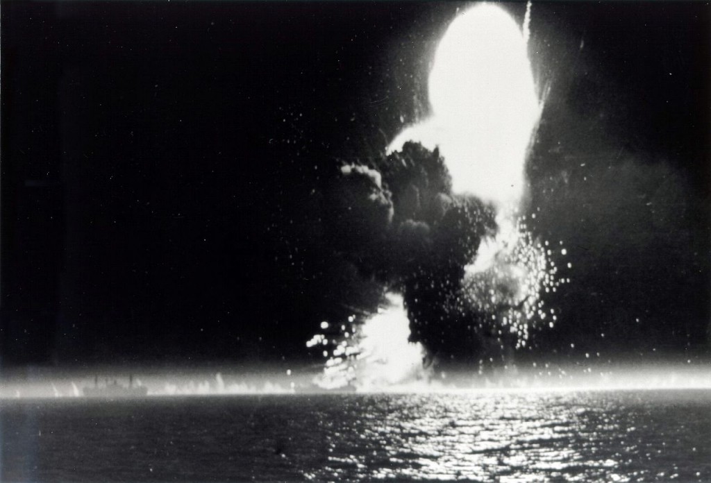 Photo of SS paul Hamilton blowing up