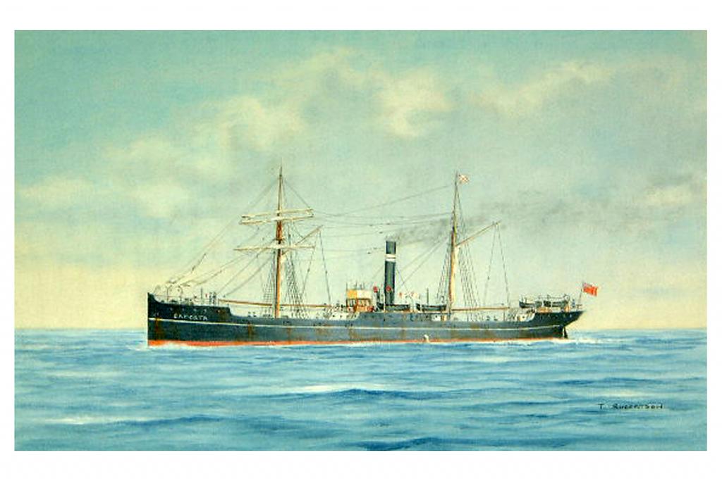 SS Camorta painting by Tom Robinson
