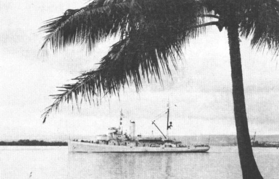 The USS Quail was scuttled in Manila Bay, Philippines, on May 6, 1942