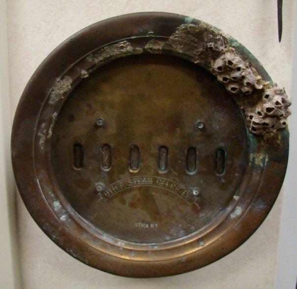 Brass gauge from SS City of Vera Cruz