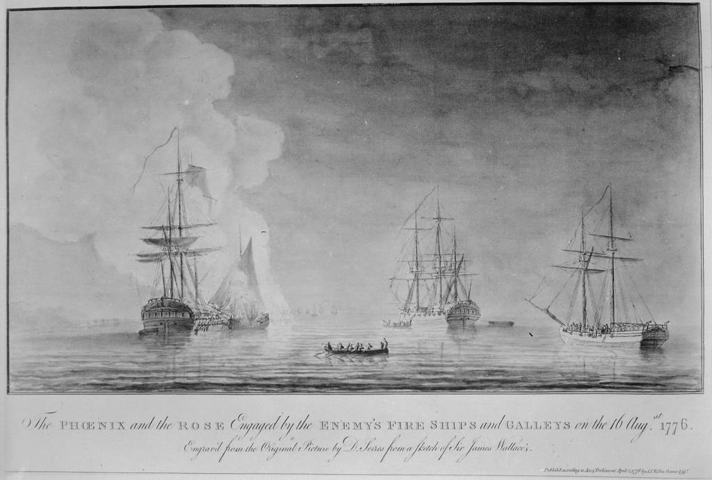 Ships under attack by fire ship's & galleys